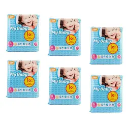 پوشک مای بیبی Chamomile سایز 6 شش بسته 24 عددی