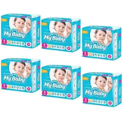 پوشک مای بیبی Chamomile سایز 5 شش بسته 28 عددی