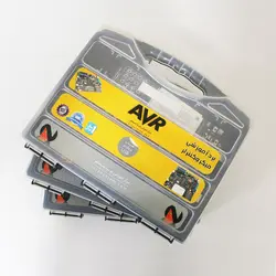برد آموزشی میکروکنترلر AVR همراه با کیف