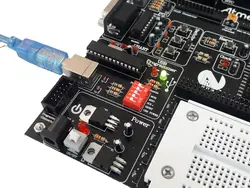 برد آموزشی میکروکنترلر AVR همراه با کیف