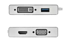 تبدیل USB-C به VGA/DVI/HDMI/USB با کیفیت 4K