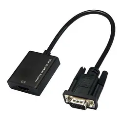تبدیل VGA به HDMI وی نت مدل V-COVGA2HD همراه با کابل صدا V-net