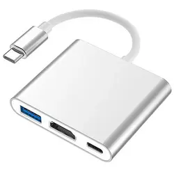 تبدیل Type-c به HDMI/USB3.0/PD کی نت مدل K-net K-COUC30HU