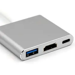 تبدیل Type-c به HDMI/USB3.0/PD کی نت مدل K-net K-COUC30HU