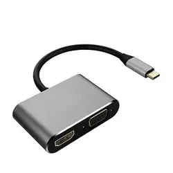 تبدیل Type C به HDMI و VGA فرانت مدل Faranet  FN-UC2VH202