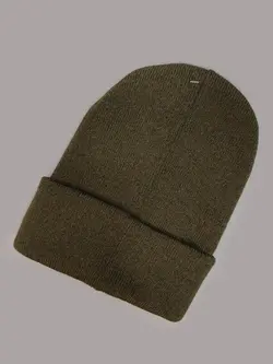 کلاه بافتنی رنگ سبز ارتشی طرح Vans کد 9699