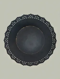 کلاه شهرزادی سرمه ای کارتیردار لبه 10 سانتی کد 4007