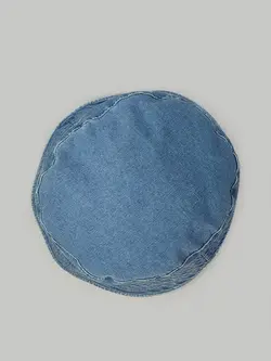 کلاه باکت جین آبی طرح ساده کد 9922