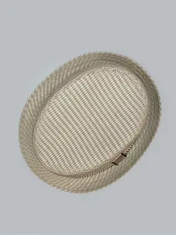 کلاه شاپو کتان رنگ کرم مدل دور کمربندی اصل کد 4509