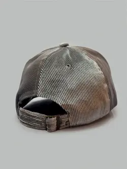 کلاه کپ طوسی مخمل کبریتی شاین Open Now کد 7452