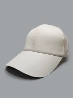 کلاه کپ کتان فلامنت ساده رنگ سفید کد 9926
