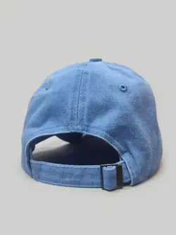 کلاه کپ جین سنگ شور طرح ساده آبی کد 3924
