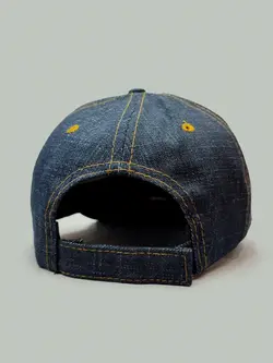 کلاه کپ جین سرمه ای ساده خاص کد 7649