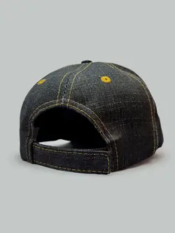 کلاه کپ جین مشکی ذغالی ساده خاص کد 1329