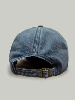 کلاه کپ جین زاپدار طرح CHILE رنگ آبی کد 6985