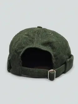 کلاه لئونی مخمل کبریتی وارداتی سبز کد 5571