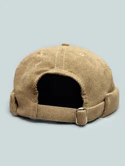 کلاه لئونی مخمل کبریتی وارداتی کرم کد 6051