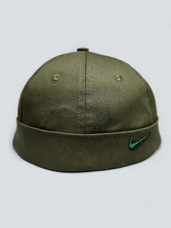 کلاه لئونی کتان سبز ارتشی مدل Nike کد 2997