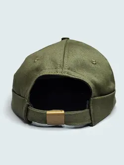 کلاه لئونی کتان سبز ارتشی مدل Nike کد 2997