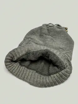 کلاه بافتنی شیطونی طوسی تیره Abercrombie تو کرکی کد 5256