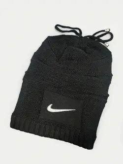 کلاه بافتنی شیطونی مشکی Nike تو کرکی کد 8939