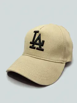 کلاه کپ LA کرم کتان اورجینال کد 5246