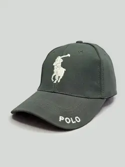 کلاه کپ طوسی کتان Polo اورجینال کد 6402