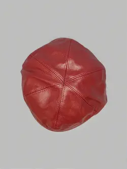 کلاه باکت مخروطی دو رو زرشکی کد 5997