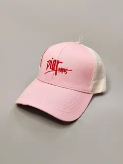 کلاه کپ سفید و صورتی Dior پشت تور کد 3155