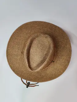 کلاه کابوی کنفی رنگ قهوه ای کد 7655