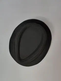 کلاه شاپو ساده کتان مشکی کد 5065