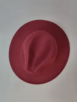 کلاه خاخامی رنگ زرشکی کد 8421