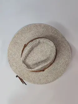 کلاه کابویی کنفی رنگ طوسی کد 8276