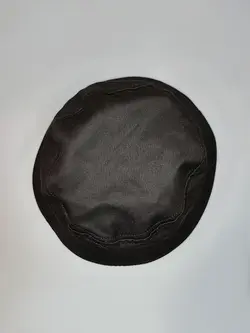 کلاه باکت کتان مشکی طرح ساده کد 3022