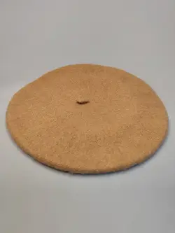 کلاه برت فرانسوی پشمی رنگ کرم کد 4758