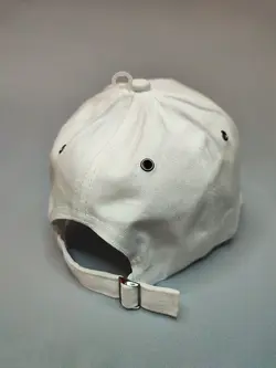 کلاه بیسبالی زنجیردار سفید کد 4616