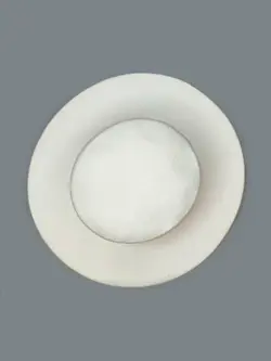 کلاه فدورا سفید ساده لبه پهن 8 سانتی کد 5412