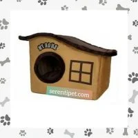 جای خواب سگ و گربه مدل ( کلبه سقف کج ) ابعاد 70cm در 44cm در 55cm