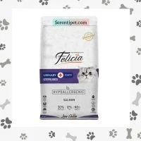 غذای گربه بالغ عقیم شده فلیشیا felicia طعم ماهی آزاد وزن 12 کیلوگرم