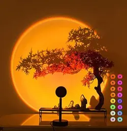 چراغ خواب اتمسفر چند رنگ کنترل دار رقص نور SUNSET - فروشگاه اینترنتی 70کالا با تخفیفهای هیجان انگیز