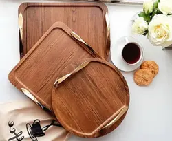 سینی پذیرایی دسته طلایی F2050 - فروشگاه اینترنتی 70کالا با تخفیفهای هیجان انگیز