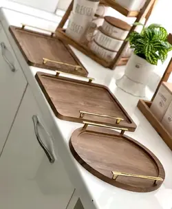 سینی پذیرایی دسته طلایی F2050 - فروشگاه اینترنتی 70کالا با تخفیفهای هیجان انگیز