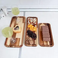 ظرف پذیرایی چوبی و رولت خوری LUX - فروشگاه اینترنتی 70کالا با تخفیفهای هیجان انگیز