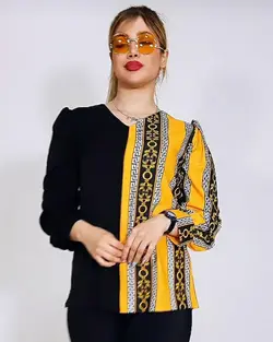 بلوز مجلسی سه رنگ میکس CODE-ZC0781 ELIZEH