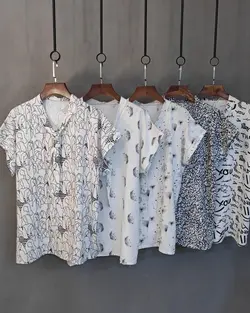 بلوز تابستانه نخی code-zc0861 mix