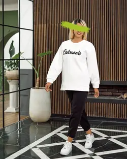 تولیدی ست بلوز شلوار اسپرت رنگ مچ - code : zc01163