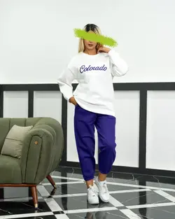 تولیدی ست بلوز شلوار اسپرت رنگ مچ - code : zc01163