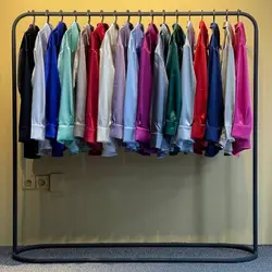 تولیدی عمده شومیز ساتن رنگی - code : zc01162