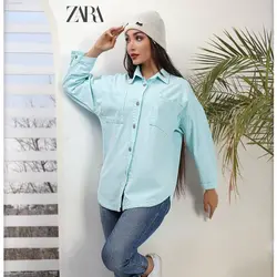 تولید و پخش عمده شومیز کتان زارا - code : zc01322 ZARA