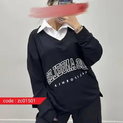 بلوز پنبه شومیز دار LOSANGELES | عمده فروشی تولیدی و پخش - code : zc01501